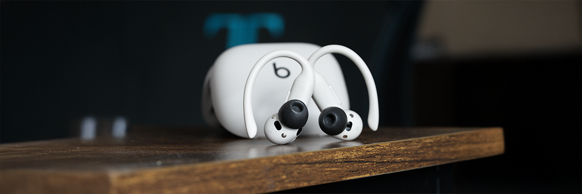 Memory Foam Ear tips to help keep earbuds in place showcasing Galaxy Buds3 Pro devices and a package of comply foam tips.